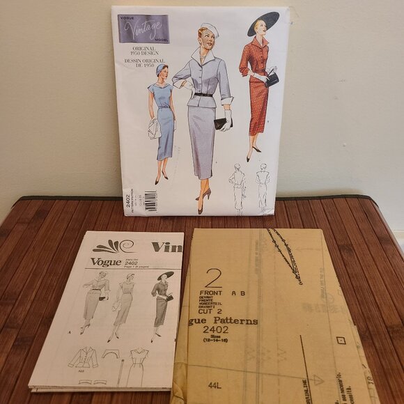 Vogue Vintage Original 1950's Design Pattern - Picture 4 of 4